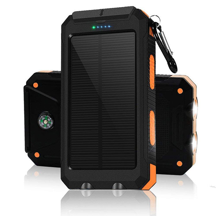 Cargador Solar Portátil Power Bank 8000mAh con Brújula