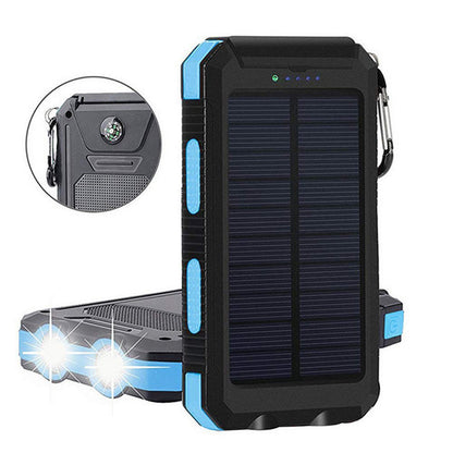 Cargador Solar Portátil Power Bank 8000mAh con Brújula