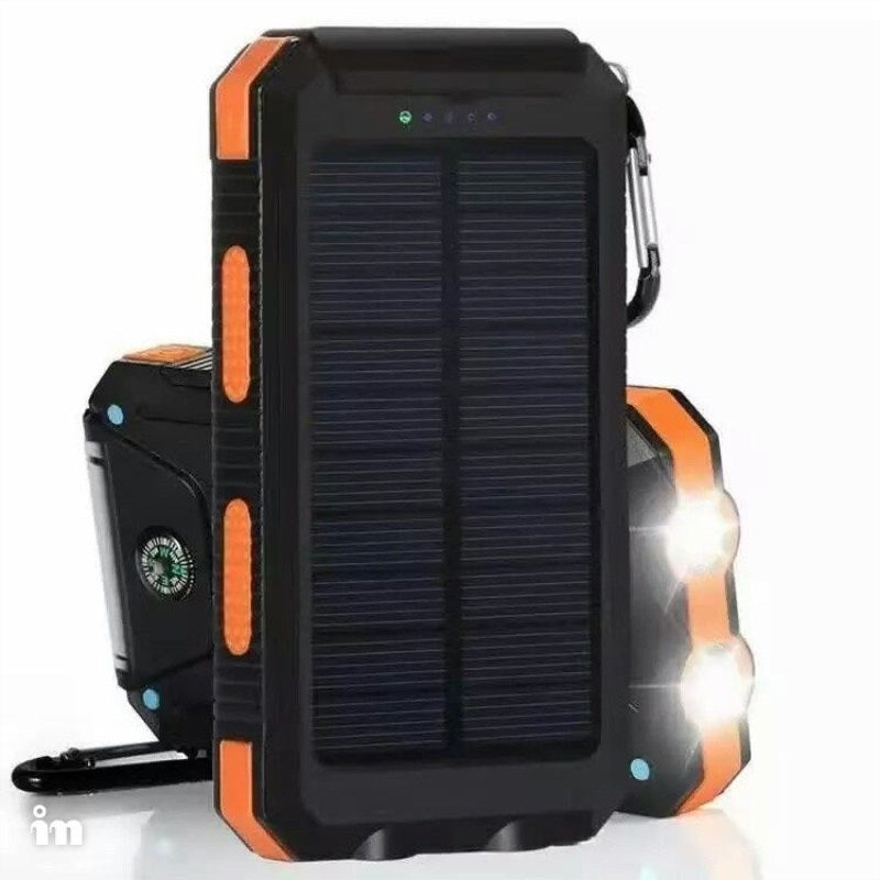 Cargador Solar Portátil Power Bank 8000mAh con Brújula